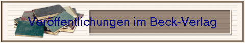 Ver�ffentlichungen im Beck-Verlag